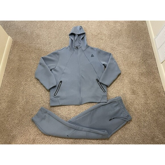 Reebok Other - Reebok Momentum Slim Elastic Waist Drawstring Blue Jogger Pants and Top Mens XL